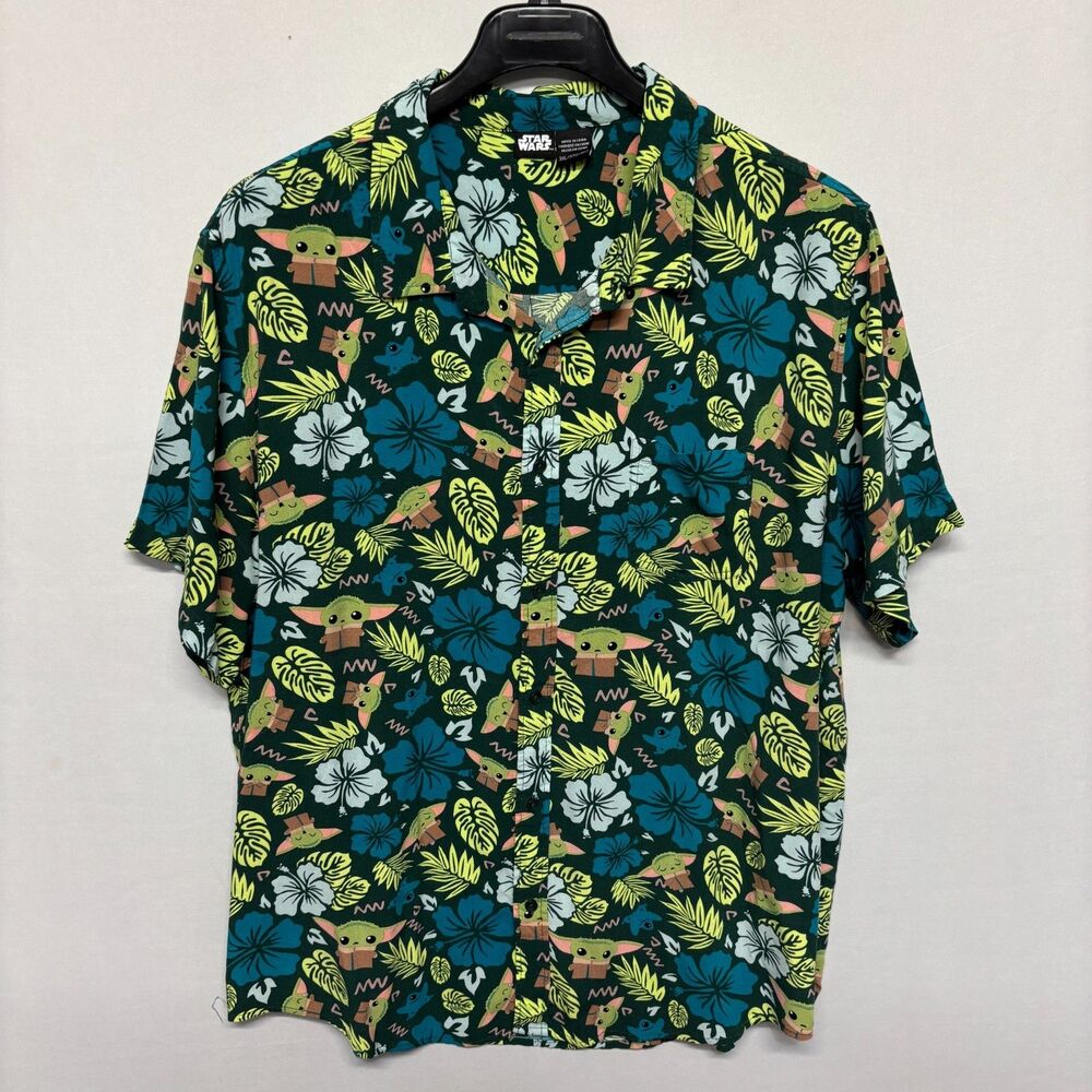 Star Wars The Mandalorian Grogu Baby Yoda Hawaiian Shirt Men Size 3XL C135 -16